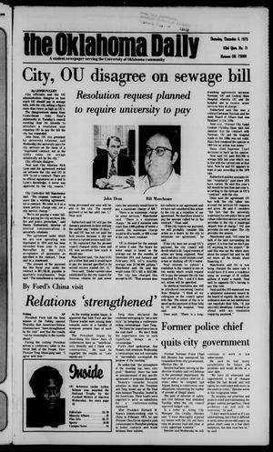 The Oklahoma Daily (Norman, Okla.), Vol. 62, No. 71, Ed. 1 Thursday, December 4, 1975