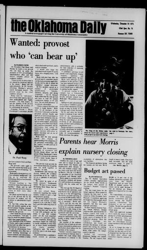 The Oklahoma Daily (Norman, Okla.), Vol. 62, No. 76, Ed. 1 Wednesday, December 10, 1975