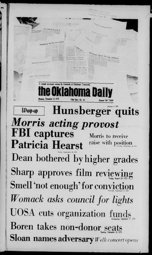 The Oklahoma Daily (Norman, Okla.), Vol. 62, No. 80, Ed. 1 Monday, December 15, 1975