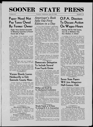 Sooner State Press (Norman, Okla.), Vol. 32, No. 39, Ed. 1 Saturday, June 15, 1940