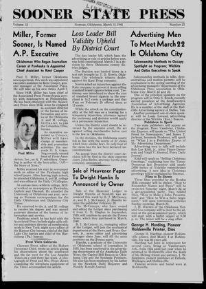 Sooner State Press (Norman, Okla.), Vol. 33, No. 25, Ed. 1 Saturday, March 15, 1941