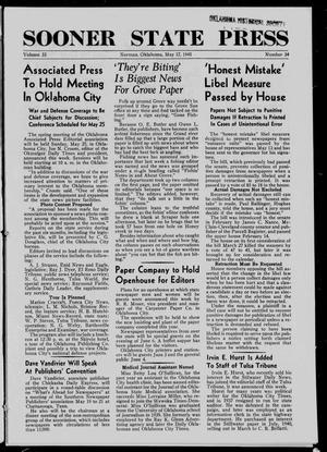 Sooner State Press (Norman, Okla.), Vol. 33, No. 34, Ed. 1 Saturday, May 17, 1941