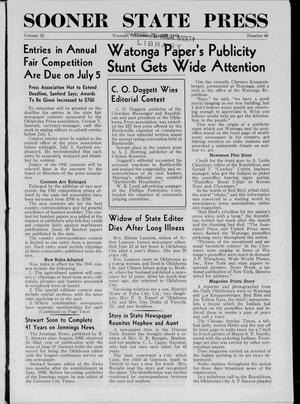 Sooner State Press (Norman, Okla.), Vol. 33, No. 40, Ed. 1 Saturday, June 28, 1941