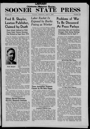 Sooner State Press (Norman, Okla.), Vol. 34, No. 28, Ed. 1 Saturday, April 4, 1942