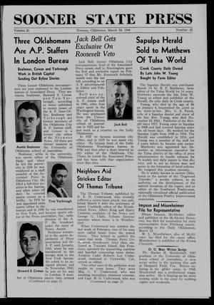 Sooner State Press (Norman, Okla.), Vol. 35, No. 71, Ed. 1 Saturday, March 18, 1944