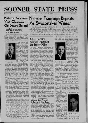 Sooner State Press (Norman, Okla.), Vol. 37, No. 3, Ed. 1 Saturday, September 30, 1944