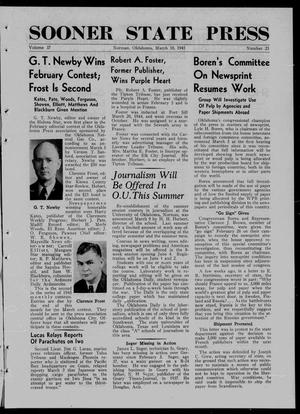 Sooner State Press (Norman, Okla.), Vol. 37, No. 25, Ed. 1 Saturday, March 10, 1945