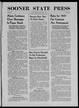 Sooner State Press (Norman, Okla.), Vol. 39, No. 24, Ed. 1 Saturday, March 8, 1947