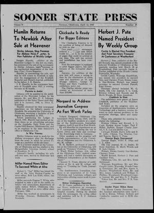 Sooner State Press (Norman, Okla.), Vol. 39, No. 29, Ed. 1 Saturday, April 12, 1947