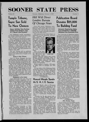 Sooner State Press (Norman, Okla.), Vol. 40, No. 4, Ed. 1 Saturday, October 4, 1947