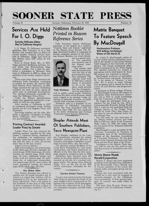Sooner State Press (Norman, Okla.), Vol. 41, No. 22, Ed. 1 Saturday, February 26, 1949