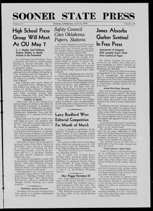 Sooner State Press (Norman, Okla.), Vol. 41, No. 30, Ed. 1 Saturday, April 23, 1949