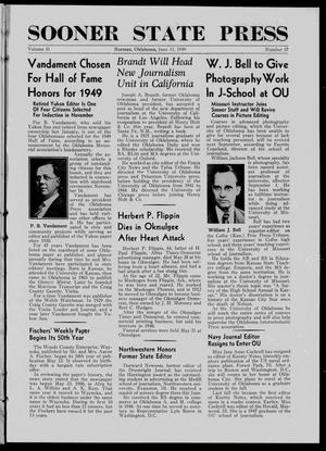 Sooner State Press (Norman, Okla.), Vol. 41, No. 37, Ed. 1 Saturday, June 11, 1949