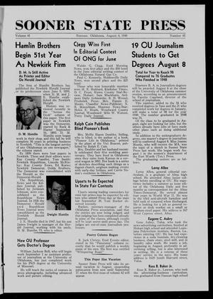 Sooner State Press (Norman, Okla.), Vol. 41, No. 45, Ed. 1 Saturday, August 6, 1949