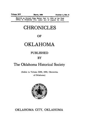 Primary view of object titled 'Chronicles of Oklahoma, Volume 13, Number 1, March 1935'.