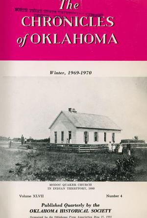 Primary view of object titled 'Chronicles of Oklahoma, Volume 47, Number 4, Winter 1969'.