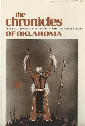 Chronicles of Oklahoma, Volume 52, Number 2, Summer 1974