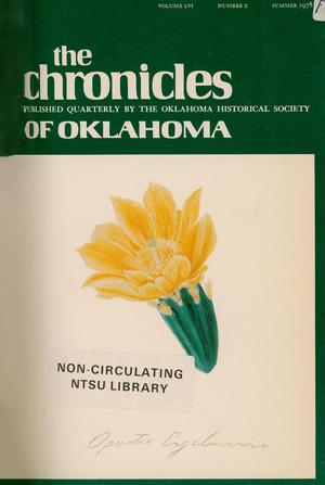 Chronicles of Oklahoma, Volume 56, Number 2, Summer 1978