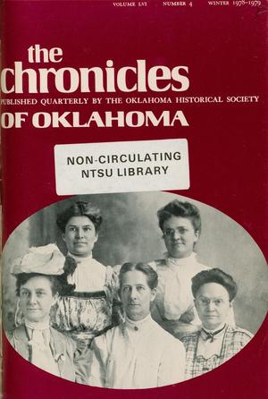 Chronicles of Oklahoma, Volume 56, Number 4, Winter 1978-79