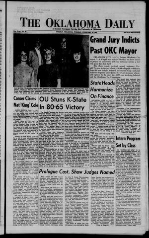 The Oklahoma Daily (Norman, Okla.), Vol. 51, No. 94, Ed. 1 Tuesday, February 16, 1965