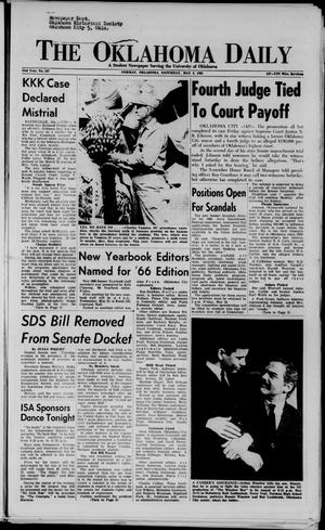 The Oklahoma Daily (Norman, Okla.), Vol. 51, No. 147, Ed. 1 Saturday, May 8, 1965