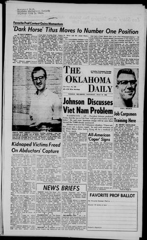 The Oklahoma Daily (Norman, Okla.), Vol. 51, No. 182, Ed. 1 Saturday, July 10, 1965