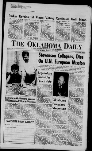 The Oklahoma Daily (Norman, Okla.), Vol. 51, No. 185, Ed. 1 Thursday, July 15, 1965