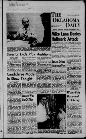 The Oklahoma Daily (Norman, Okla.), Vol. 52, No. 16, Ed. 1 Tuesday, September 28, 1965