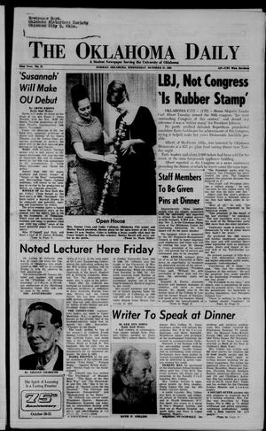 The Oklahoma Daily (Norman, Okla.), Vol. 52, No. 37, Ed. 1 Wednesday, October 27, 1965