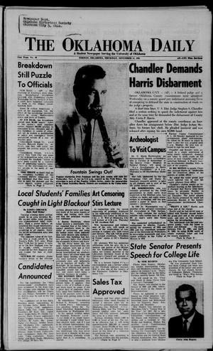 The Oklahoma Daily (Norman, Okla.), Vol. 52, No. 48, Ed. 1 Thursday, November 11, 1965