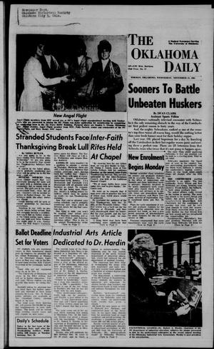 The Oklahoma Daily (Norman, Okla.), Vol. 52, No. 57, Ed. 1 Wednesday, November 24, 1965