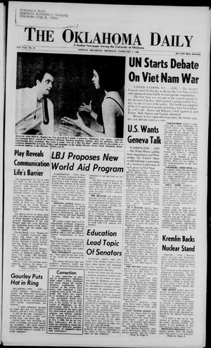The Oklahoma Daily (Norman, Okla.), Vol. 52, No. 86, Ed. 1 Thursday, February 3, 1966