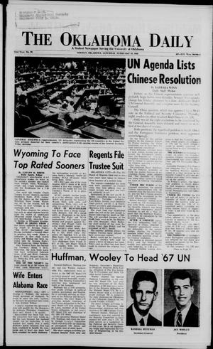 The Oklahoma Daily (Norman, Okla.), Vol. 52, No. 98, Ed. 1 Saturday, February 19, 1966