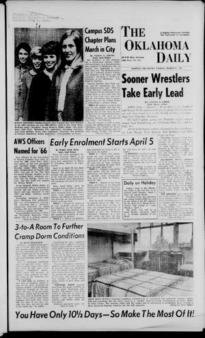 The Oklahoma Daily (Norman, Okla.), Vol. 52, No. 122, Ed. 1 Friday, March 25, 1966