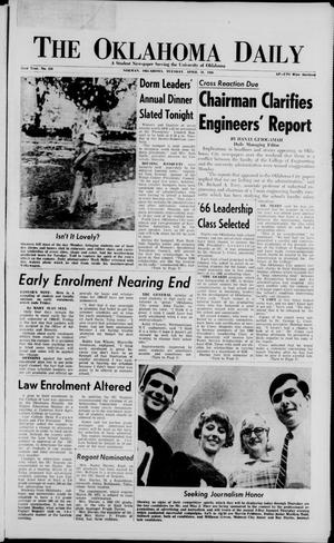 The Oklahoma Daily (Norman, Okla.), Vol. 52, No. 138, Ed. 1 Tuesday, April 26, 1966
