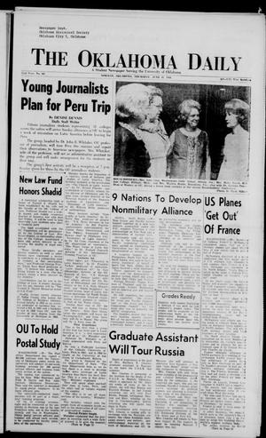The Oklahoma Daily (Norman, Okla.), Vol. 52, No. 165, Ed. 1 Thursday, June 16, 1966