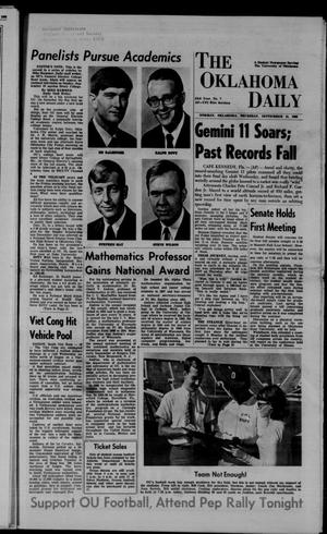 The Oklahoma Daily (Norman, Okla.), Vol. 53, No. 7, Ed. 1 Thursday, September 15, 1966