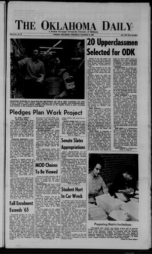 The Oklahoma Daily (Norman, Okla.), Vol. 53, No. 37, Ed. 1 Thursday, October 27, 1966