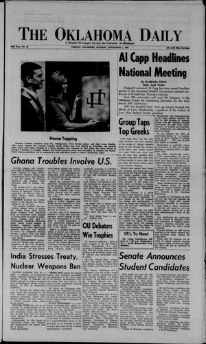 The Oklahoma Daily (Norman, Okla.), Vol. 53, No. 40, Ed. 1 Tuesday, November 1, 1966