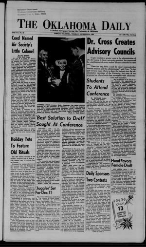 The Oklahoma Daily (Norman, Okla.), Vol. 53, No. 62, Ed. 1 Tuesday, December 6, 1966