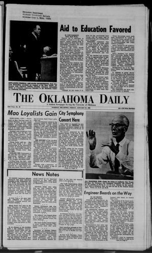 The Oklahoma Daily (Norman, Okla.), Vol. 53, No. 80, Ed. 1 Friday, January 27, 1967