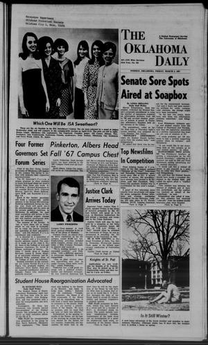 The Oklahoma Daily (Norman, Okla.), Vol. 53, No. 104, Ed. 1 Friday, March 3, 1967