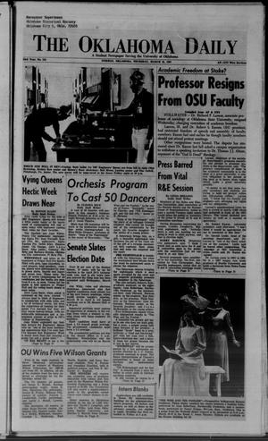The Oklahoma Daily (Norman, Okla.), Vol. 53, No. 114, Ed. 1 Thursday, March 16, 1967