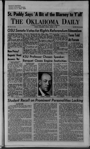 The Oklahoma Daily (Norman, Okla.), Vol. 53, No. 115, Ed. 1 Friday, March 17, 1967