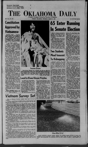 The Oklahoma Daily (Norman, Okla.), Vol. 53, No. 119, Ed. 1 Thursday, March 23, 1967