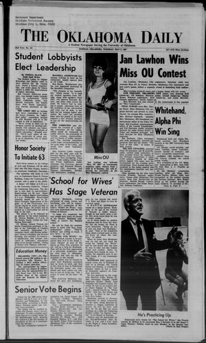 The Oklahoma Daily (Norman, Okla.), Vol. 53, No. 141, Ed. 1 Tuesday, May 2, 1967