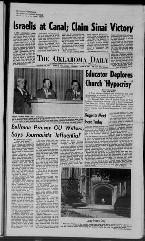 The Oklahoma Daily (Norman, Okla.), Vol. 53, No. 158, Ed. 1 Thursday, June 8, 1967