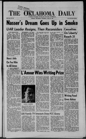 The Oklahoma Daily (Norman, Okla.), Vol. 53, No. 160, Ed. 1 Saturday, June 10, 1967