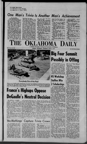 The Oklahoma Daily (Norman, Okla.), Vol. 53, No. 165, Ed. 1 Saturday, June 17, 1967