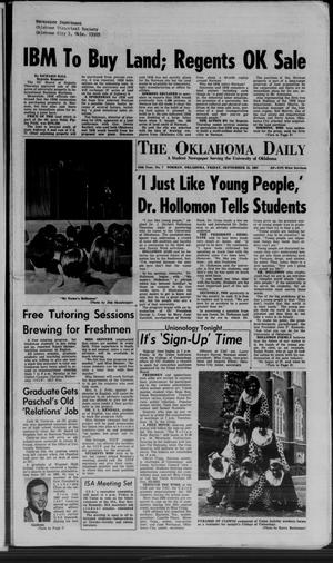 The Oklahoma Daily (Norman, Okla.), Vol. 54, No. 7, Ed. 1 Friday, September 15, 1967